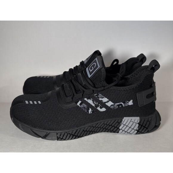 GUYISA Security Safety Work Shoes Steel Toed, Black, M 8.5, C 260 main image 7